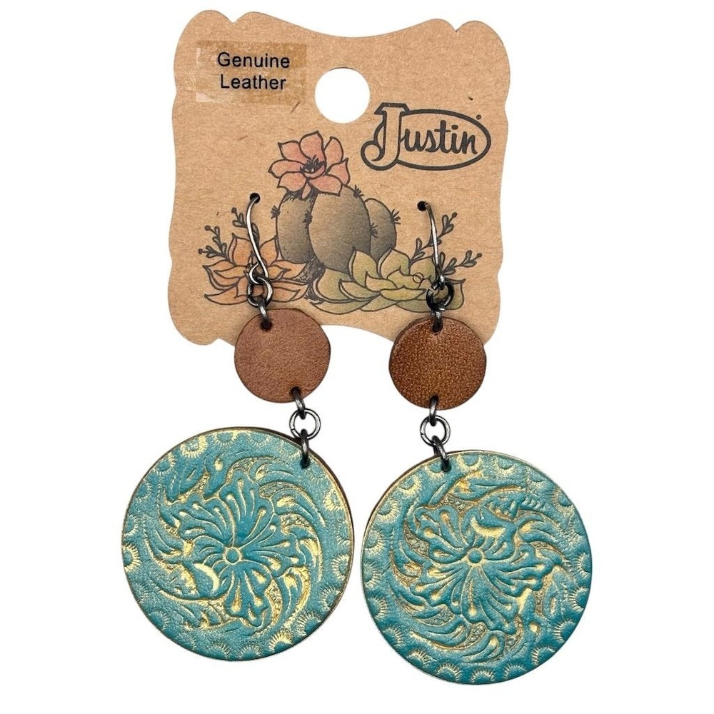 Justin Boots‎  Women's Boho Teardrop Dangle Earrings Multicolor